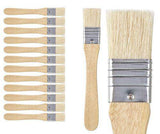 Wide Flat Brushes Pack of 12 - Educational Vantage