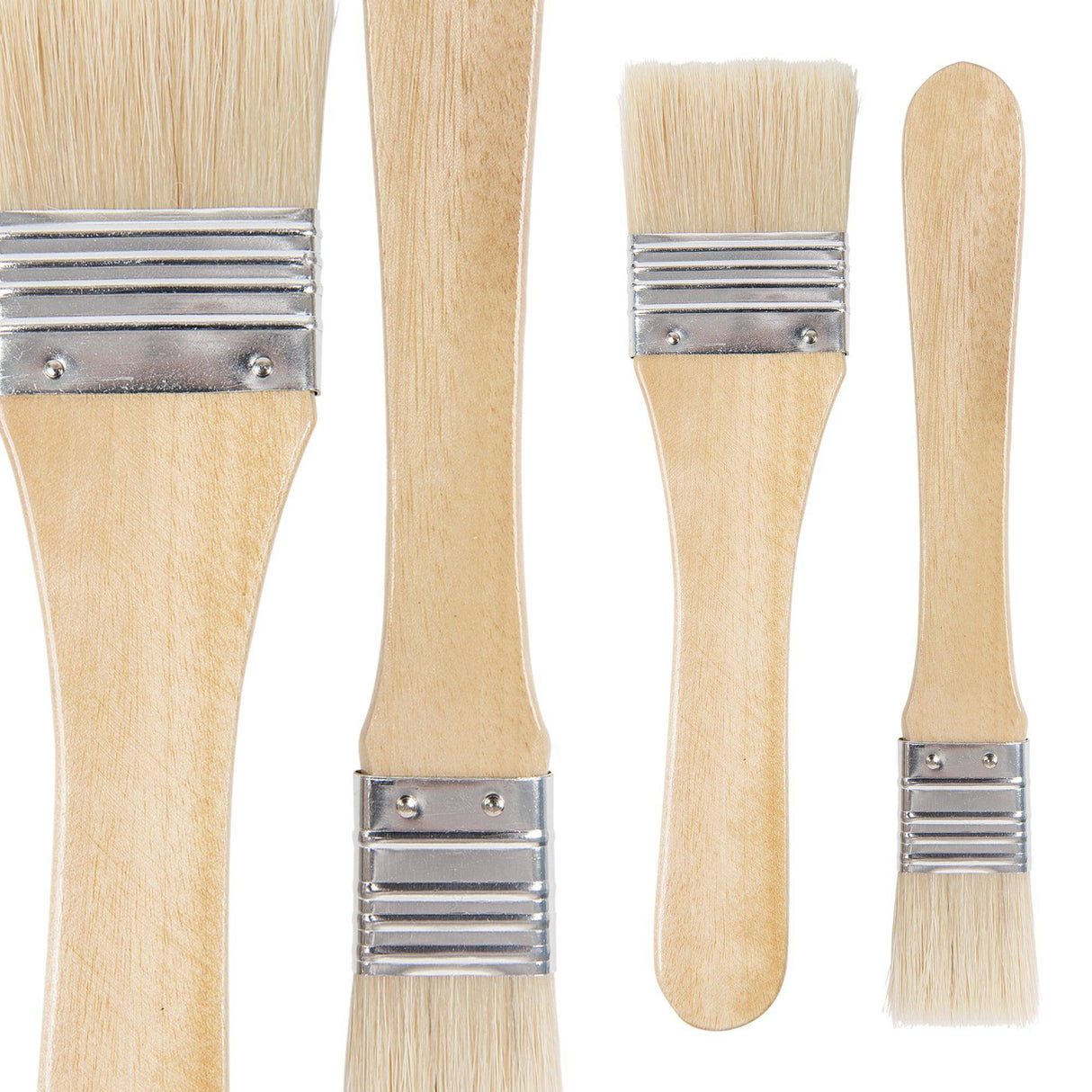 Wide Flat Brushes Pack of 12 - Educational Vantage