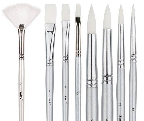 Dynamic Taklon Brush Set Pack of 8 - Educational Vantage