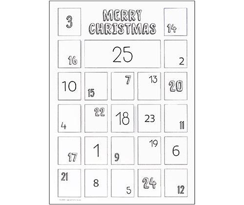 ColourMe Advent Calendar A3 Pack of 10 - Educational Vantage