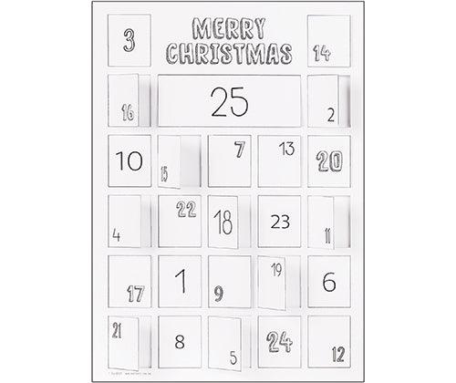 ColourMe Advent Calendar A3 Pack of 10 - Educational Vantage