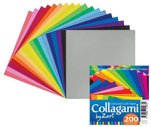 Collagami Craft Paper Pack of 200 - Educational Vantage