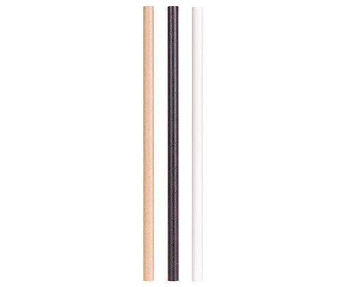 ECO Paper Straws 8mm x 19.7cm Basics Pack of 250 - Educational Vantage