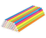 ECO Paper Straws 8mm x 19.7cm Coloured Pack of 500 - Educational Vantage