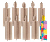 3D Papier-mache Christmas Candle Pack of 10 - Educational Vantage