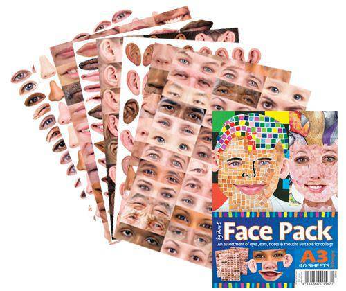 Face Pack Paper A3 Pack of 40 - Educational Vantage