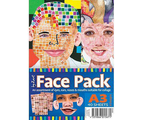 Face Pack Paper A3 Pack of 40 - Educational Vantage