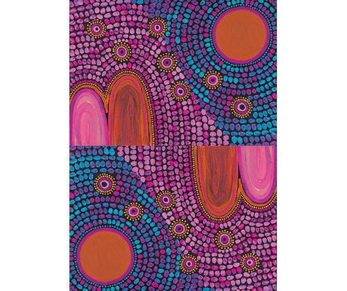 Pattern Paper A4 Contemporary Australian Indigenous Pack of 40 - Educational Vantage