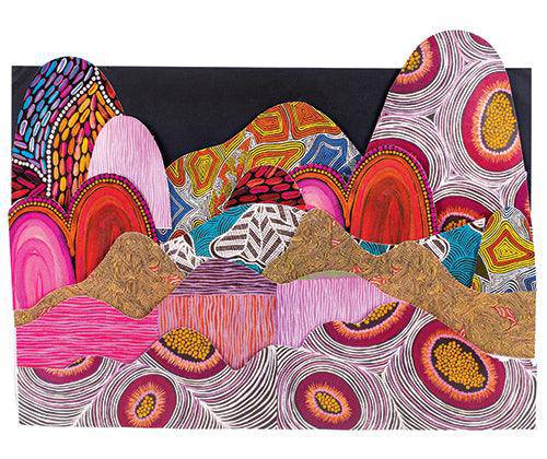 Pattern Paper A4 Contemporary Australian Indigenous Pack of 40 - Educational Vantage