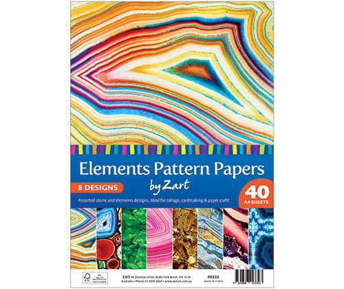 Pattern Papers A4 Plant Elements Pack of 40 - Educational Vantage