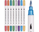 Dual Tip Metallic Coloured Markers Pack of 8 - Educational Vantage