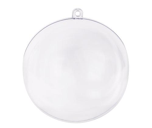 Plastic Bauble Clear 70mm Pack of 10 - Educational Vantage