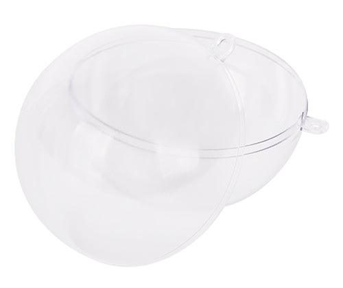 Plastic Bauble Clear 70mm Pack of 10 - Educational Vantage