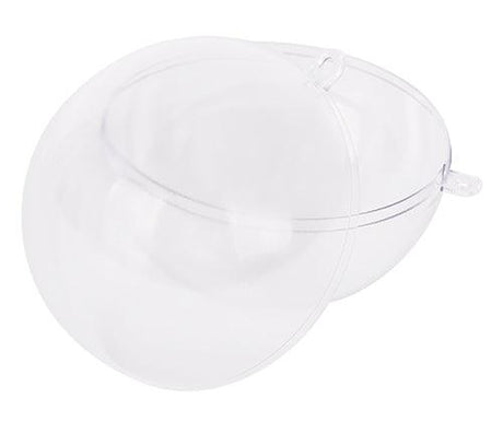 Plastic Bauble Clear 70mm Pack of 10 - Educational Vantage