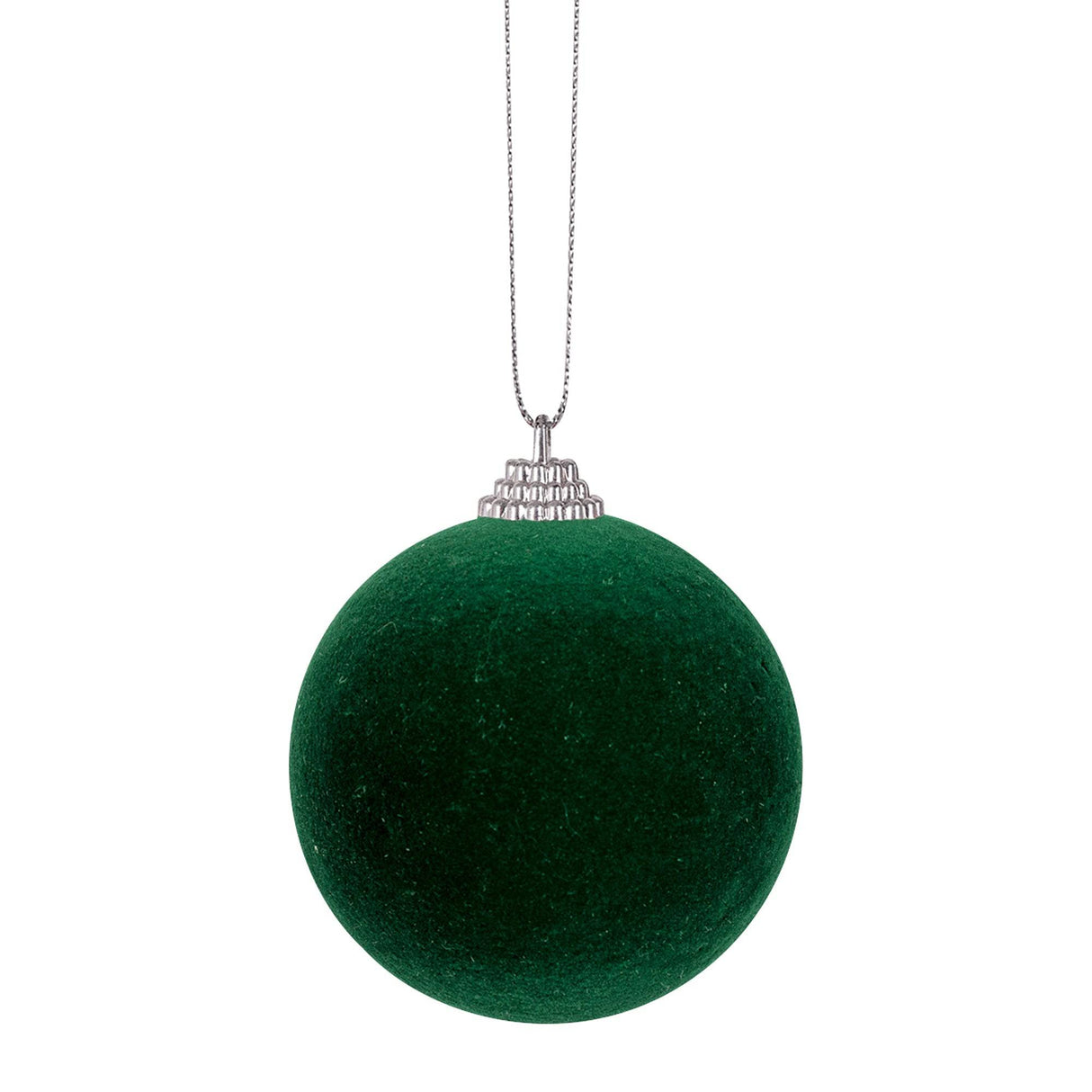 Flocked Baubles 6cm Pack of 10 - Educational Vantage