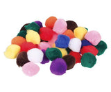 Pom Pom Coloured 25mm Pack of 100 - Educational Vantage