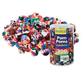 Pom Pom Rainbow Pack of 300 - Educational Vantage