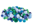 Pom Poms Assorted Cool Colours Pack of 300 - Educational Vantage