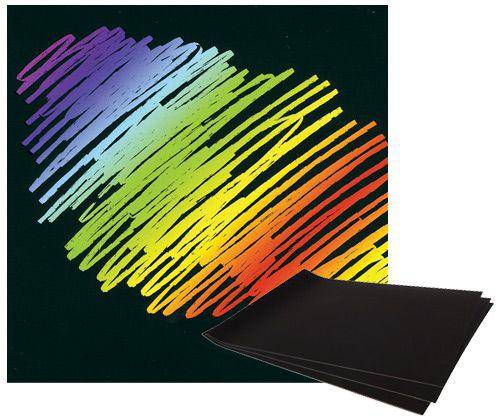 Scratch Rainbow Scraper Card A4 Pack of 12 - Educational Vantage