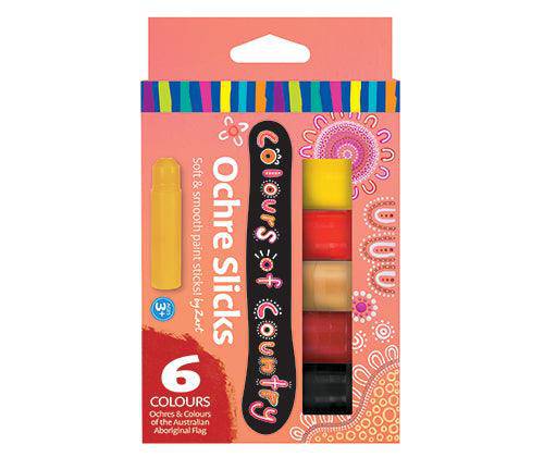 Colours of Country Slicks Ochre Set of 6 - Educational Vantage