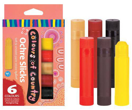 Colours of Country Slicks Ochre Set of 6 - Educational Vantage