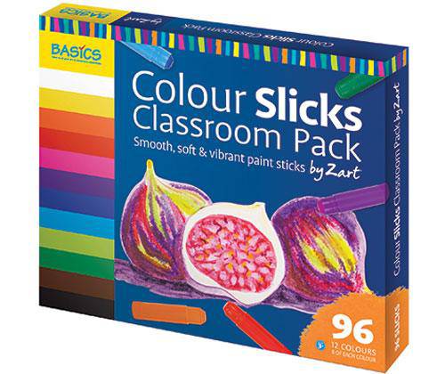 Slicks by Zart Colour Classpack Pack of 96 - Educational Vantage