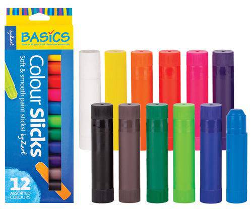 Slicks by Zart Colour Slicks Set of 12 - Educational Vantage