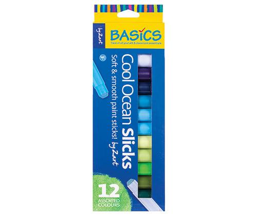 Slicks By Zart Cool Ocean Set of 12 - Educational Vantage