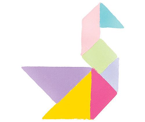 Tangram Stamping Shapes Pack of 3 Sets - Educational Vantage