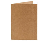 Kraft Card and Envelope 120 x 170mm (folded) Pack of 20 - Educational Vantage