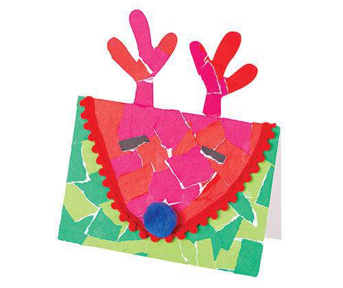 Pop-Up Reindeer Card Pack of 10 - Educational Vantage