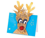 Pop-Up Reindeer Card Pack of 10 - Educational Vantage