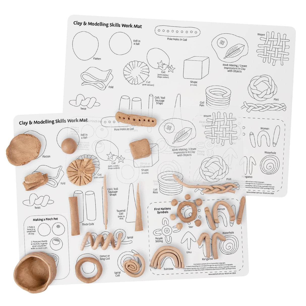 Clay and Modelling Skills Mat - Educational Vantage