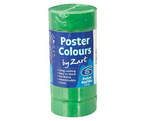 Poster Colours Paint Refills by Zart Pack of 6 - Educational Vantage