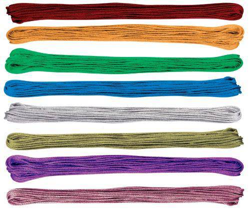 Metallic Threads Coloured Pack of 24 - Educational Vantage