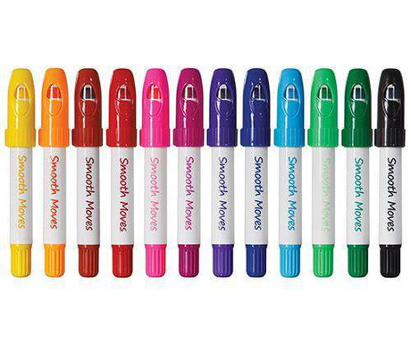 Smooth Moves Twistable Crayons Pack of 12 - Educational Vantage