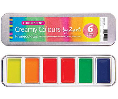 Creamy Colours Watercolours by Zart Fluorescent - Educational Vantage