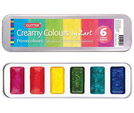 Creamy Colours Watercolours by Zart Glitter - Educational Vantage