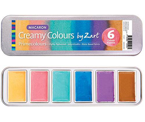 Creamy Colours Watercolours by Zart Macaron - Educational Vantage