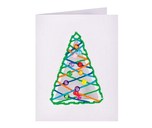 Christmas Cut-out Threading Card Pack of 10 - Educational Vantage