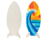 Wooden Surfboard with Stand - Educational Vantage