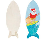 Wooden Surfboard with Stand - Educational Vantage