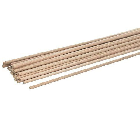 Dowel Rod 6mm x 90cm Natural Pack of 30 - Educational Vantage