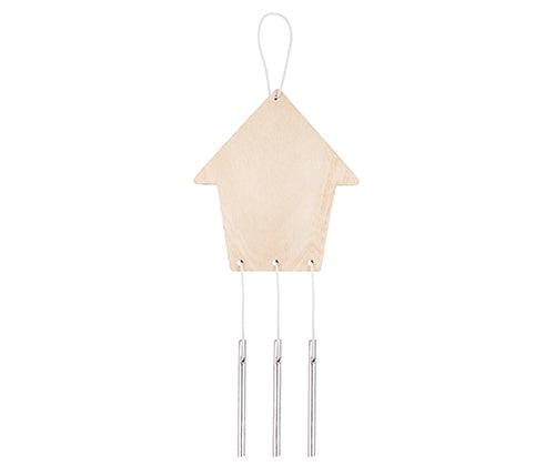 Wooden Garden Wind Chimes House Pack of 10 - Educational Vantage