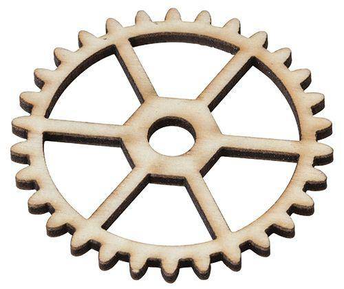 Wooden Gears and Cogs Assorted Pack of 100 - Educational Vantage