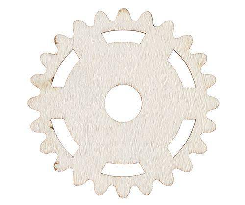 Wooden Gears and Cogs Assorted Pack of 100 - Educational Vantage