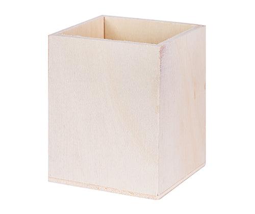 Wooden Pencil Holder 8 x 8.2 x 10cm - Educational Vantage