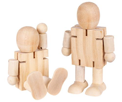 Wooden Robot 11cm - Educational Vantage