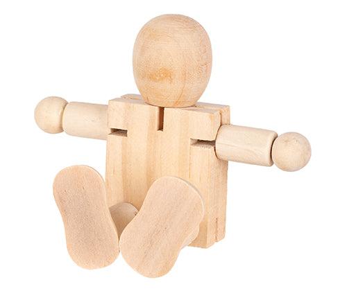 Wooden Robot 11cm - Educational Vantage