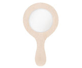 Wooden Round Hand Mirror Pack of 10 - Educational Vantage